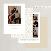 "Signature" - Save the Dates in Antique by Jessica Williams - Back of Card Options