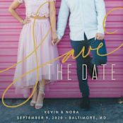 "Signature" - Save the Dates in Antique by Jessica Williams - Detail
