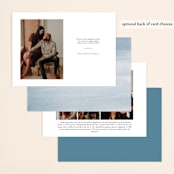"Simply in Love" - Save the Dates in Rain by Amanda Sager - Back of Card Options