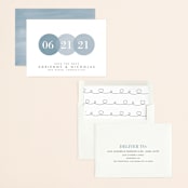 "Simply in Love" - Save the Dates in Rain by Amanda Sager - Assembled