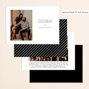 "Between the Lines" - Save the Dates in Blazer by Fine and Dandy Paperie - Back of Card Options