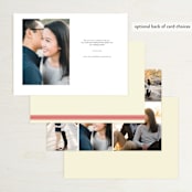 "Journey Together" - Save the Dates in Buttercream by Letter19Design - Back of Card Options
