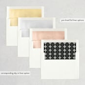"Modern Date" - Save the Dates in Storm by Waldo Press - Envelope Liner Options