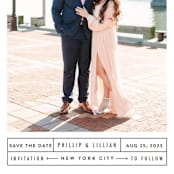 "Between the Lines" - Save the Dates in Blazer by Fine and Dandy Paperie - Detail