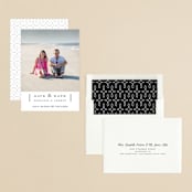 "Bottom Line" - Save the Dates in Vanilla by Jennifer Wick - Assembled