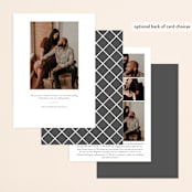 "Script Frame" - Save the Dates in Vanilla by Chasity Smith - Back of Card Options