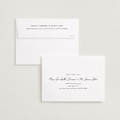 "Signed" - Save the Dates in Noir by JoAnn Jinks - FREE Recipient Addressing