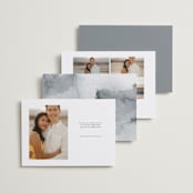 "Simple Two" - Save the Dates in Noir by Emily Betts - Back of Card Options