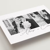 "Simple Two" - Save the Dates in Noir by Emily Betts - Detail