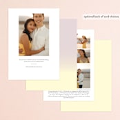 "hued" - Save the Dates in Glow by Sumak Studio - Back of Card Options