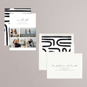 "Modern Photo Booth" - Save the Dates in Granite by Corinne Malesic - Assembled