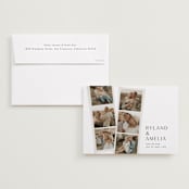 "Photo Strips" - Save the Dates in Dovetail by Amy Payne - Save the Date with Envelope