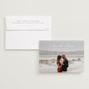 "Enchanted Love" - Save the Dates in Cloud by Ashlee Townsend - Save the Date with Envelope