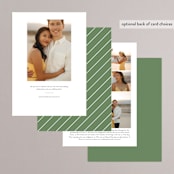 "Surround" - Save the Dates in Salt by Snow and Ivy - Back of Card Options