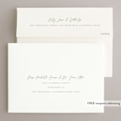 "Surround" - Save the Dates in Salt by Snow and Ivy - FREE Recipient Addressing