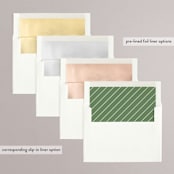 "Surround" - Save the Dates in Salt by Snow and Ivy - Envelope Liner Options