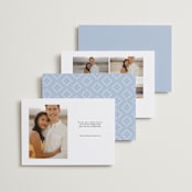"arched script" - Save the Dates in Pearl by Kristen Smith - Back of Card Options