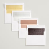 "L'amour" - Save the Dates in Pearl by Brooke Chandler - Envelope Liner Options