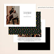"BOOM Pop the Champagne" - Save the Dates in Midnight by Erika Firm - Back of Card Options