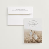 "Ellipse" - Save the Dates in Obsidian by Jennifer Postorino - Save the Date with Envelope