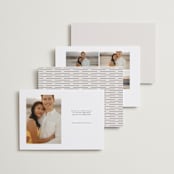 "All Stacked Up" - Save the Dates in Ivory by Pixel and Hank - Back of Card Options
