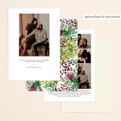 "Wedding Watercolors" - Save the Dates in Almond by Alexandra Dzh - Back of Card Options