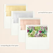 "Wedding Watercolors" - Save the Dates in Almond by Alexandra Dzh - Envelope Liner Options