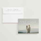 "Monterosso" - Save the Dates in Cloud by Kate Ahn - Save the Date with Envelope