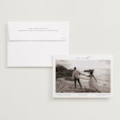 "Pano" - Save the Dates in Pearl by Nicole Walsh - Save the Date with Envelope