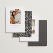 "A Day to Remember" - Save the Dates in Charcoal by Brandy Folse - Back of Card Options