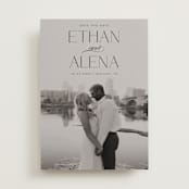 "All our love" - Save the Dates in Ebony by Maja Cunningham - Front