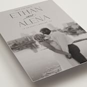 "All our love" - Save the Dates in Ebony by Maja Cunningham - Detail