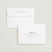 "All our love" - Save the Dates in Ebony by Maja Cunningham - FREE Recipient Addressing