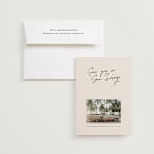 "Heated" - Save the Dates in Mellow by Inkblot Design - Save the Date with Envelope
