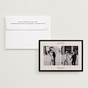 "Borough" - Save the Dates in Tuxedo by Inkblot Design - Save the Date with Envelope