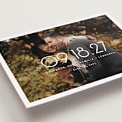 "Presenting" - Save the Dates in Snow by Lisa Assenmacher - Detail