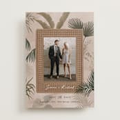 "Tropical Rattan" - Save the Dates in Rattan by Elly - Front