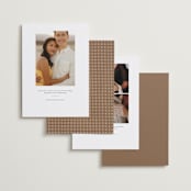 "Tropical Rattan" - Save the Dates in Rattan by Elly - Back of Card Options
