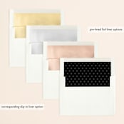 "Cinematic" - Save the Dates in Dove by Jessica Ogden - Envelope Liner Options