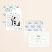 "Sunny Wedding" - Save the Dates in Seafoam by My Splendid Summer - Assembled