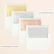 "The Adventure Begins" - Save the Dates in White by Kelly Schmidt - Envelope Liner Options
