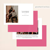 "You In Or What (Two Grooms)" - Save the Dates in Bright Pink by hi-lighter inc. - Back of Card Options