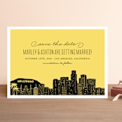 "Big City - Los Angeles" - Save the Dates in Lemondrop by Hooray Creative - Front