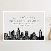 "Big City - Atlanta" - Save the Dates in Light Taupe by Hooray Creative - Front