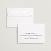 "Minimal Elegance" - Save the Dates in Eclipse by Andrea Cernin - FREE Recipient Addressing