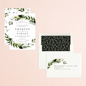 "Vines of Green" - Save the Dates in Fern by Susan Moyal - Assembled
