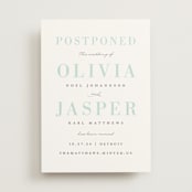 "Over the Moon" - Save the Dates in Seafoam by Snow and Ivy - Front