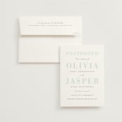 "Over the Moon" - Save the Dates in Seafoam by Snow and Ivy - Save the Date with Envelope