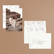"Celebrate" - Save the Dates in Powder by Brittany Braithwaite - Assembled