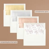 "Celebrate" - Save the Dates in Powder by Brittany Braithwaite - Envelope Liner Options
